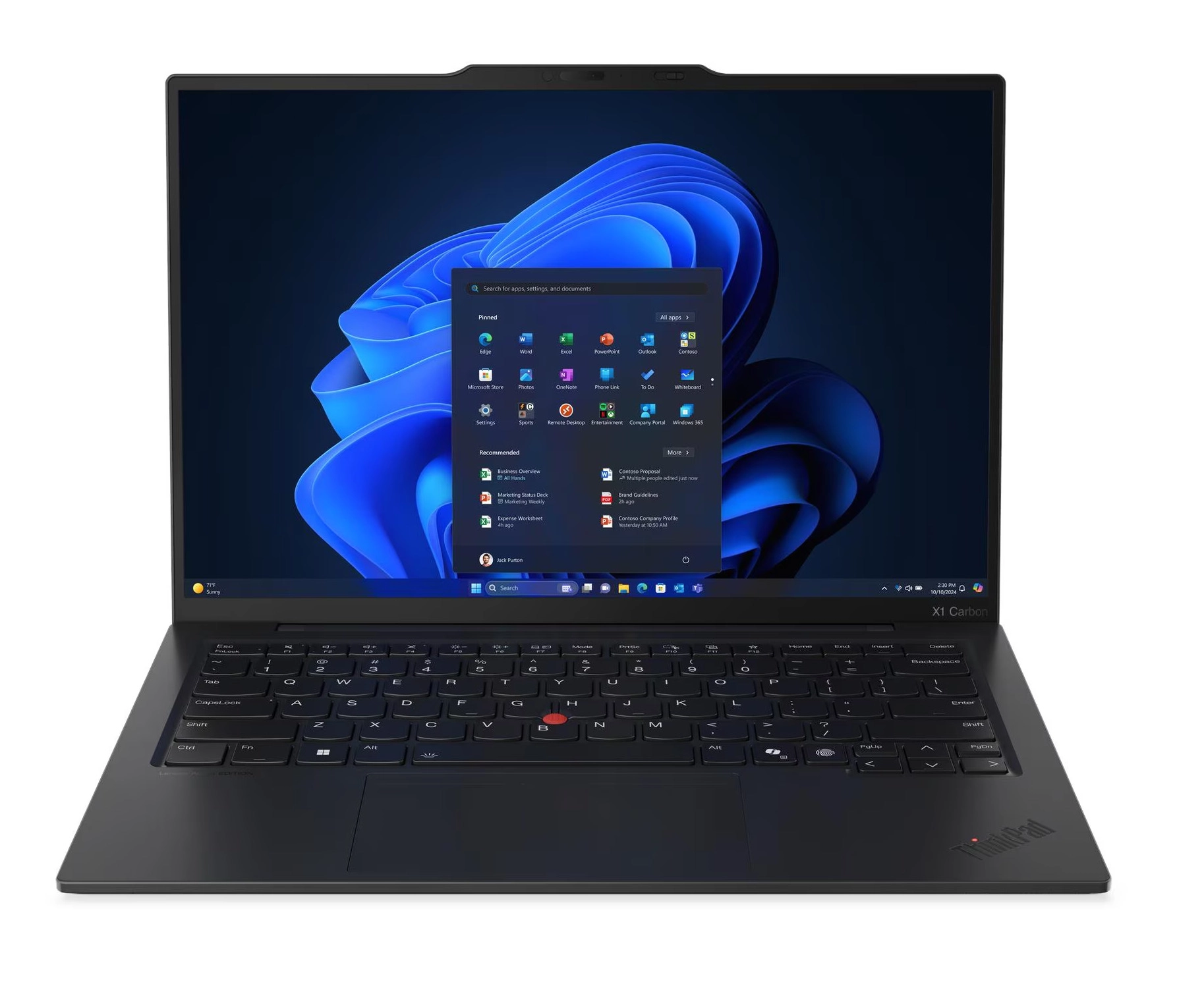 Lenovo ThinkPad X1 Carbon Gen 13 Aura Edition OLED 14" Ultra 7 265U 64GB RAM 1TB Dysk SSD Win11 Pro Czarny Funkcje AI