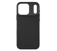 Yaxo Leather Gear Slim Case MagSafe do iPhone 17 Pro Max Czarny