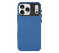 Yaxo Leather Gear Slim Case MagSafe do iPhone 17 Pro Max Niebieski