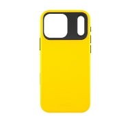 Yaxo Leather Gear Slim Case MagSafe do iPhone 17 Pro Żółty