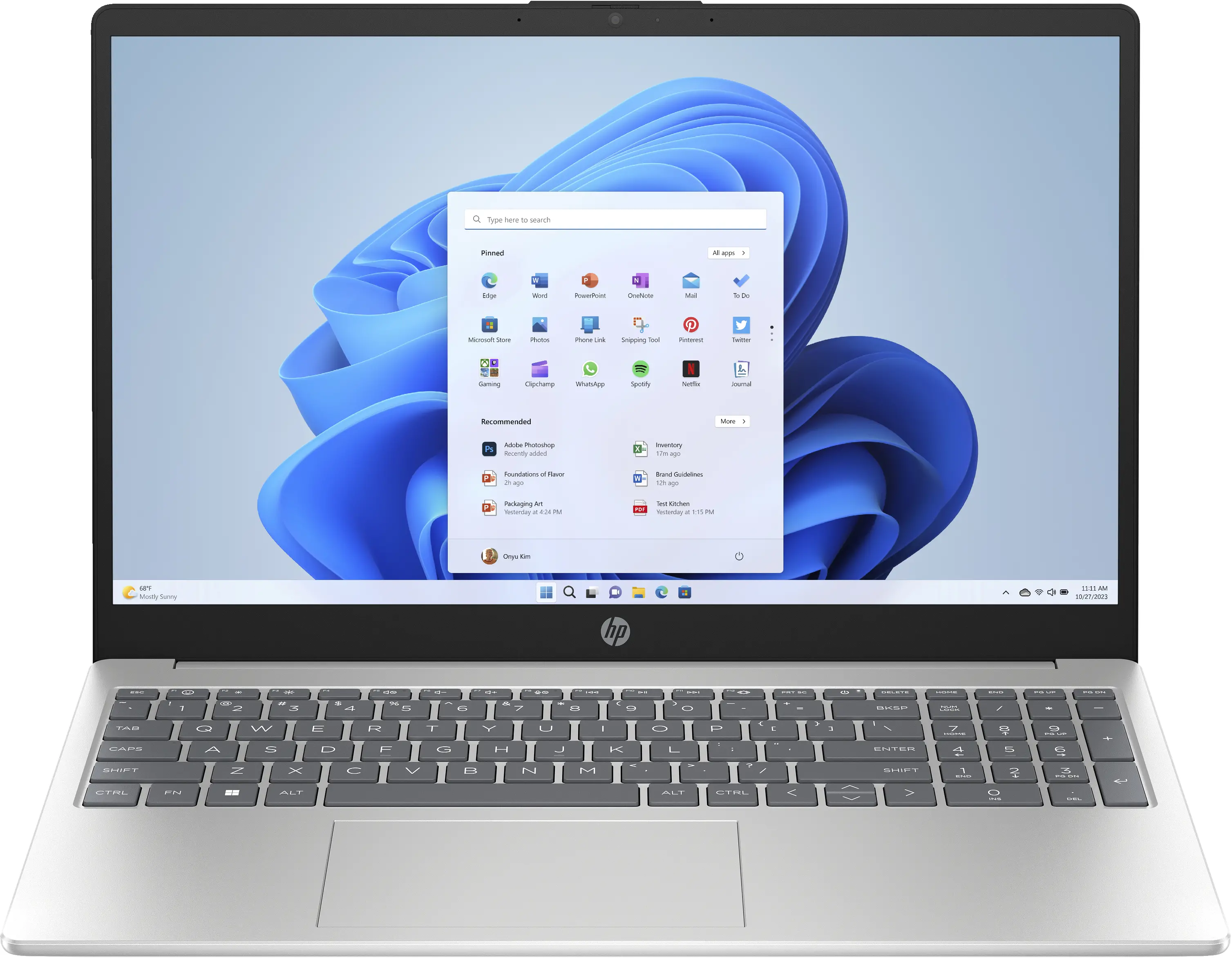 HP 15-fc0061nw 15,6" AMD Ryzen 7 5825U 16GB RAM 512GB Dysk SSD Win11 Srebrny