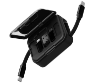 Energea Bazic GoCharge Loop 5w1 Lightning/USB-A/MicroUSB/USB-C 1m Czarny