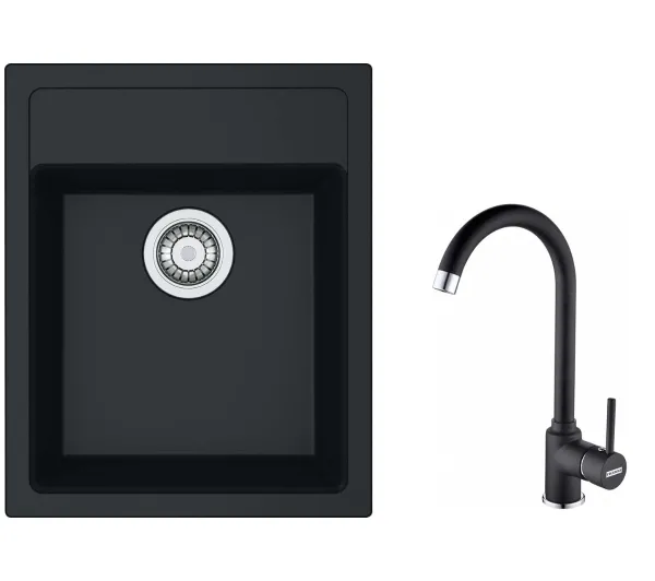 Franke Sirius SID 610-36 Onyx + bateria Pola Onyx