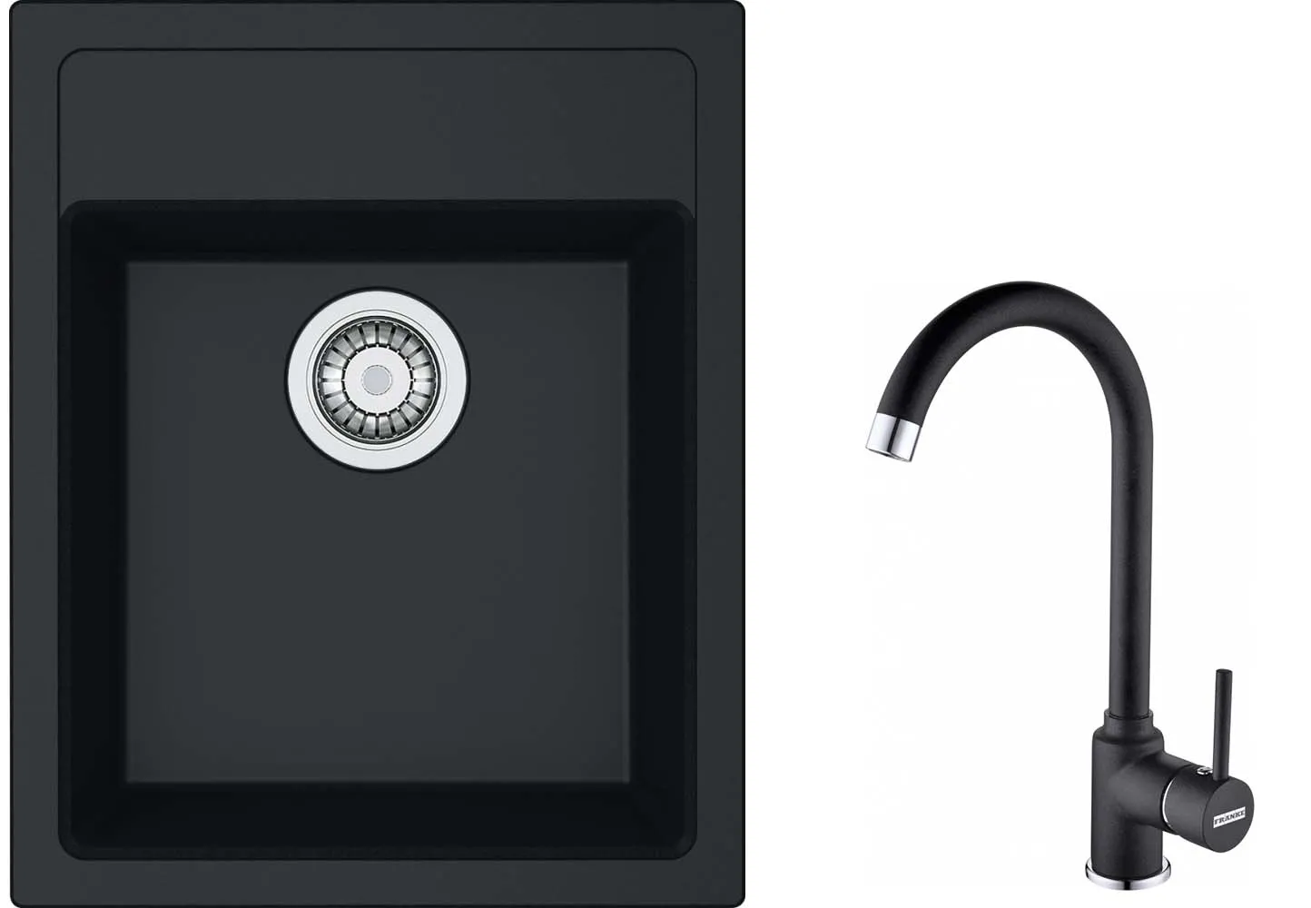 Franke Sirius SID 610-36 Onyx + bateria Pola Onyx