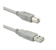 Qoltec 50393 USB 2.0 A - USB 2.0 B 0,19m Szary