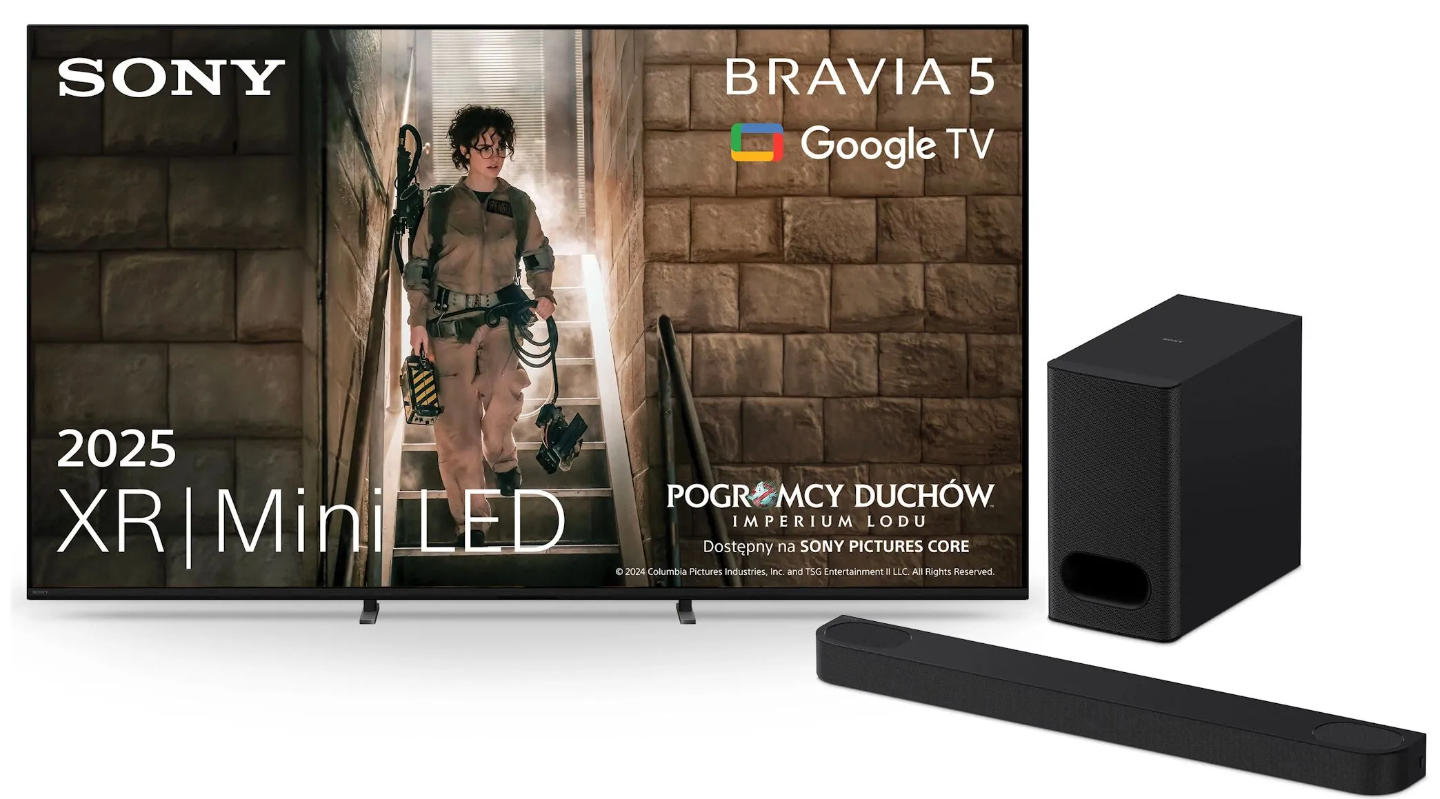 Sony BRAVIA 5 K-75XR55 75" 4K Mini LED 120Hz Google TV Dolby Vision Dolby Atmos HDMI 2.1 DVB-T2 + Soundbar Sony HT-BD60