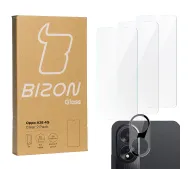 Bizon 3x Szkło hartowane + szybka na aparat Clear 2 Pack do OPPO A38 4G