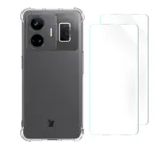 Bizon elastyczne etui + 2x folia ochronna Clear Pack do Realme GT3