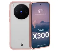 Bizon Angelo do Vivo X300 Półprzeźroczyste z różowa ramką