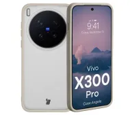 Bizon Angelo do Vivo X300 Pro Półprzeźroczysty z beżową ramką