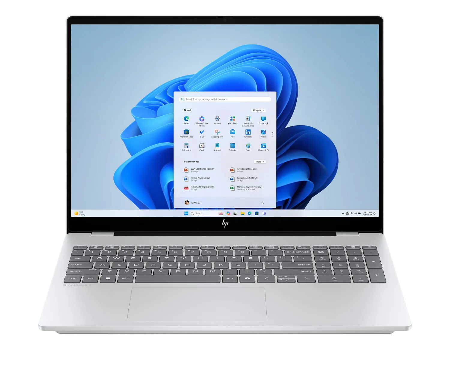 HP OmniBook 7 16-ay0217nw OLED 16" 120Hz Ultra 7 255H 32GB RAM 1TB Dysk SSD Win11 Srebrny Funkcje AI