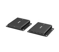 Unitek U1222ABK01-EU USB-C na 4× USB-A przez Ethernet, zasięg do 150 m 480Mbps Czarny