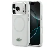 Lacoste HC Silicone Metal Logo MagSafe do iPhone 17 Pro Szary
