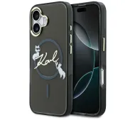 Karl Lagerfeld IML Choupettes Karl Script Logo MagSafe do iPhone 17 Czarny