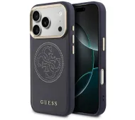 Guess Perforated 4G MagSafe do iPhone 17 Pro Max Niebieski