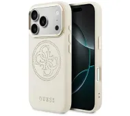 Guess Perforated 4G MagSafe do iPhone 17 Pro Beżowy