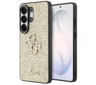 Guess Fixed Glitter Big 4G Metal Logo do Galaxy S26 Ultra Złoty