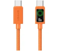 USAMS SJ773 USB-C do USB-C 1,2m Pomarańczowy