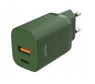 Hune Eco USB-A USB-C 20W Zielony