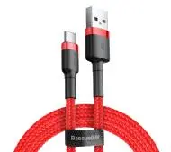 Baseus Cafule USB-C 0,5m Czerwony