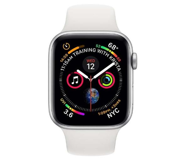 Apple Watch Series 4 40 mm GPS + Cellular Sport (biały), Smartwatch