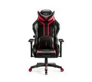 Diablo Chairs X-Ray 2.0 King Size Gamingowy do 160kg Skóra ECO Czarno-czerwony-Zdjęcie-0