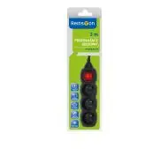 Reinston EPRZ013 3 gniazda 3m Czarny
