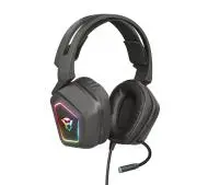 Trust GXT 450 Blizz RGB 7.1 Nauszne Czarny