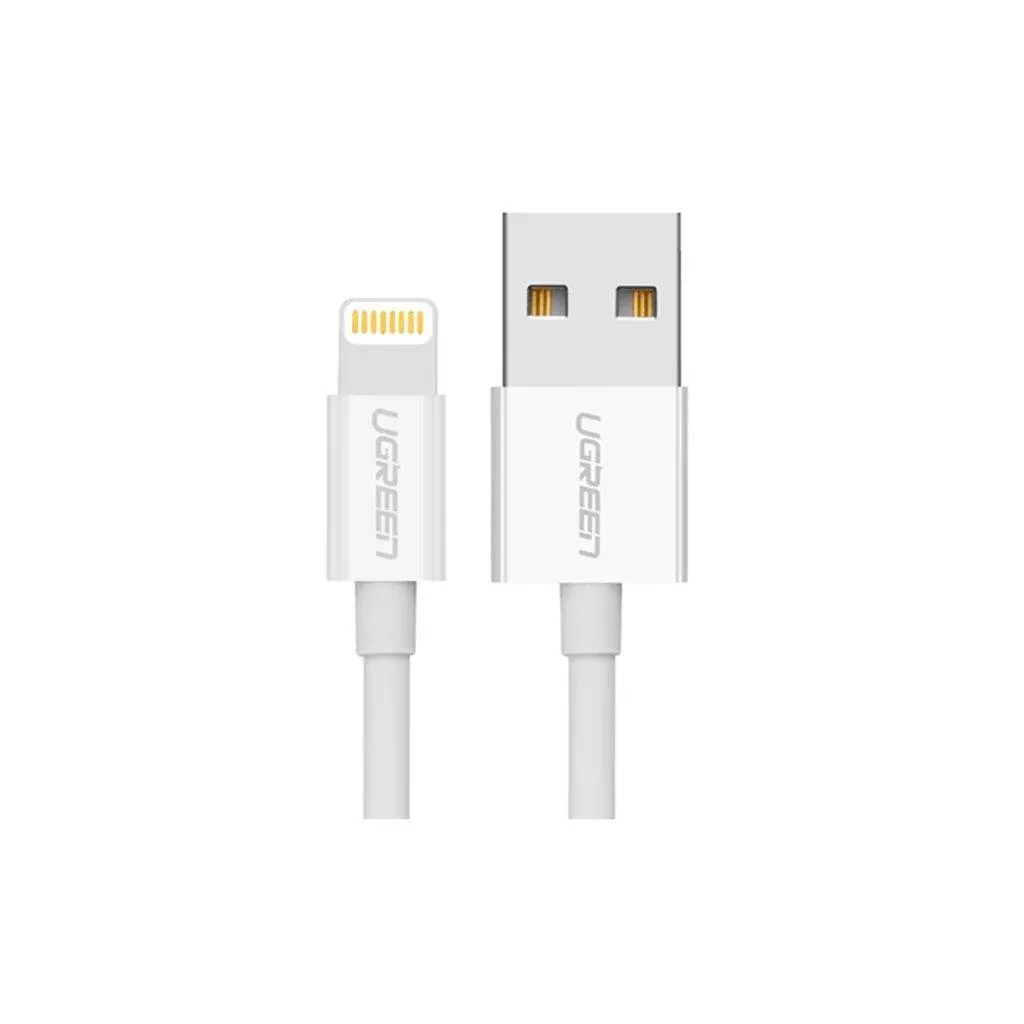 UGREEN Niklowany Lightning 2m Biały