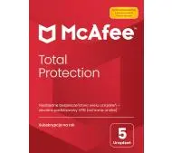 McAfee Total Protection 5 PC/1 Rok  wersja 2023 Kod aktywacyjny