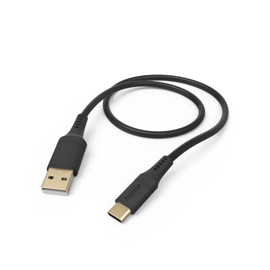 Hama Flexible USB-A do USB-C Czarny
