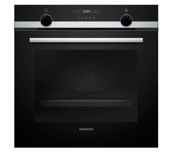 Siemens iQ500 HB537A0S0 Termoobieg Srebrno-czarny