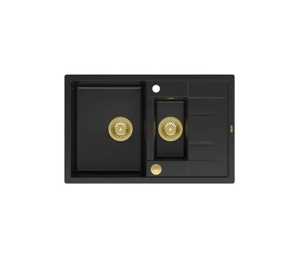 Quadron HB8224U7-G1 P2O Morgan 156 Granitowy Czarny mat/Złoty