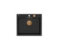 Quadron HB8304U7-C1 P2O Morgan 110 Granitowy Czarny mat/Miedziany