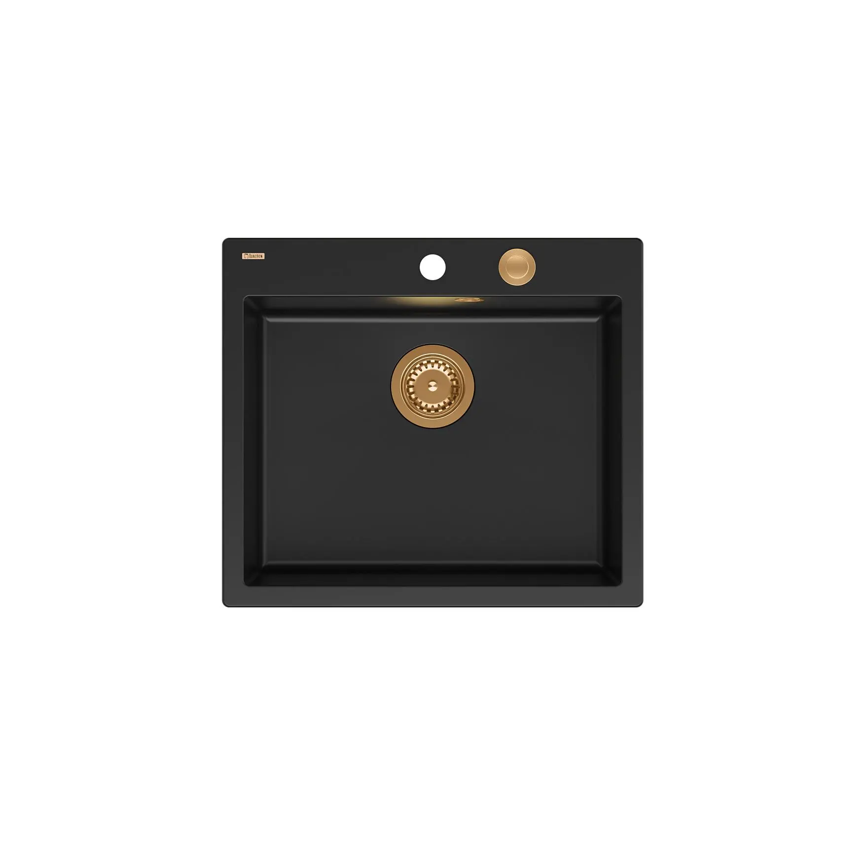 Quadron HB8304U7-C1 P2O Morgan 110 Granitowy Czarny mat/Miedziany