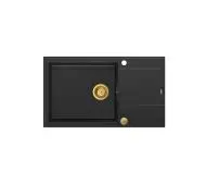 Quadron HCQE58650U7_PVDG1 P2O Evan 136 XL Granitowy Czarny mat/Złoty