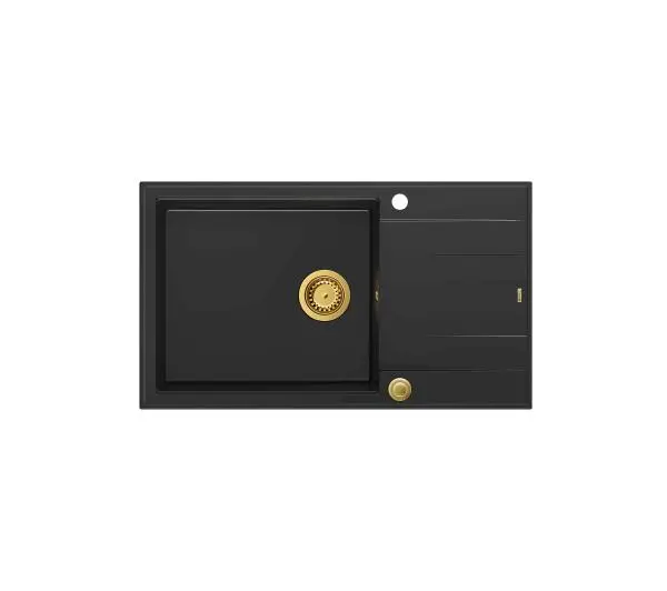 Quadron HCQE58650U7_PVDG1 P2O Evan 136 XL Granitowy Czarny mat/Złoty