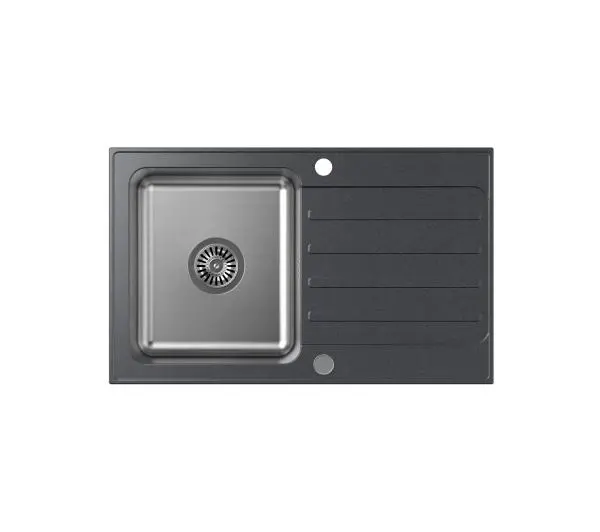 Quadron FUS_K7848CZ Kenneth 111 Granitowy Czarny/Stalowy