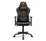 Cougar Armor Elite Black Gamingowy do 120kg Skóra ECO Czarny