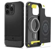 Spigen Rugged Armor MagFit do iPhone 15 Pro Max Czarny