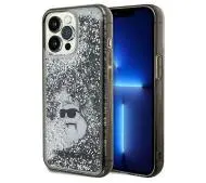 Karl Lagerfeld Liquid Glitter Choupette KLHCP13LLKCNSK do iPhone 13 Pro / 13