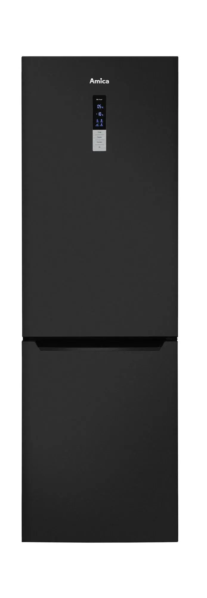 Amica FK3776.2DFZHC Pełny No Frost 200cm Czarny Inox