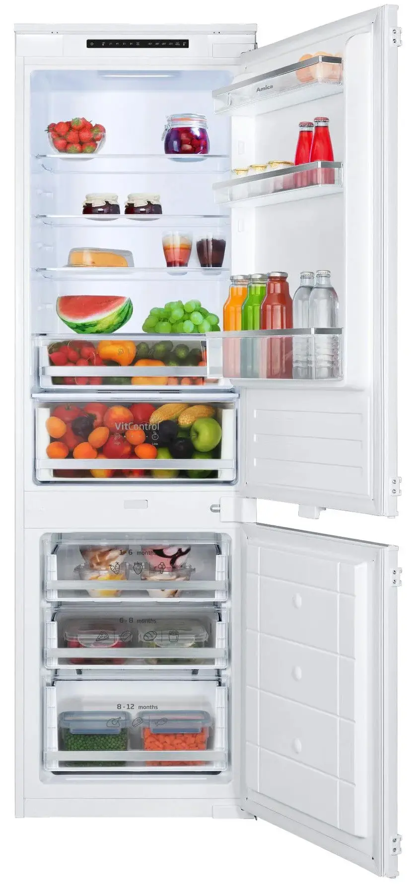Amica BK3055.6 NF(E) Pełny No Frost 176,9cm Szuflada z kontrolą wilgotności