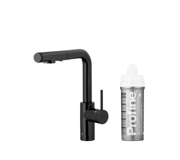 KFA Armatura Arura Duero Pure Basic Pull-Out 6623-114-81 Czarny Stal szlachetna