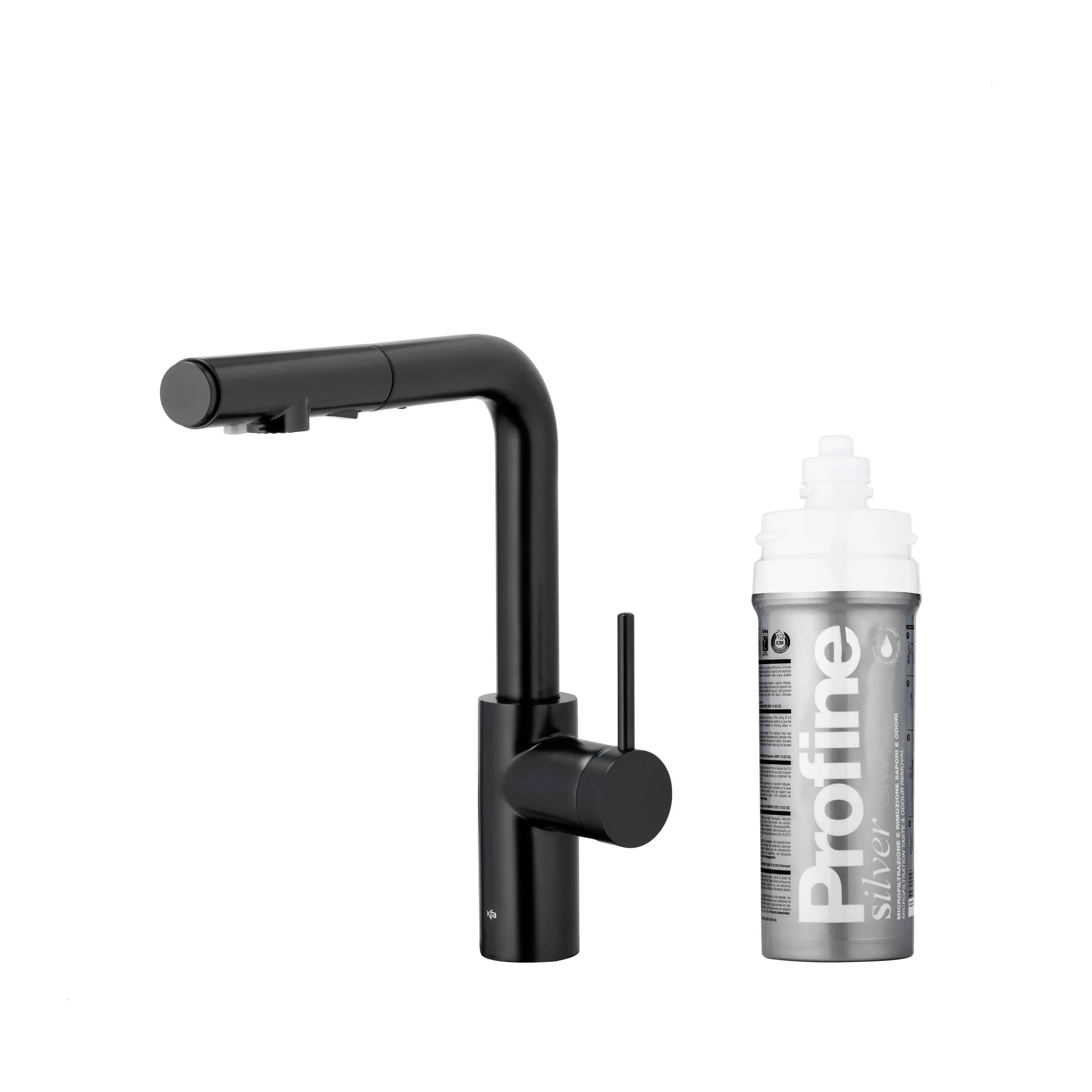 KFA Armatura Arura Duero Pure Basic Pull-Out 6623-114-81 Czarny Stal szlachetna