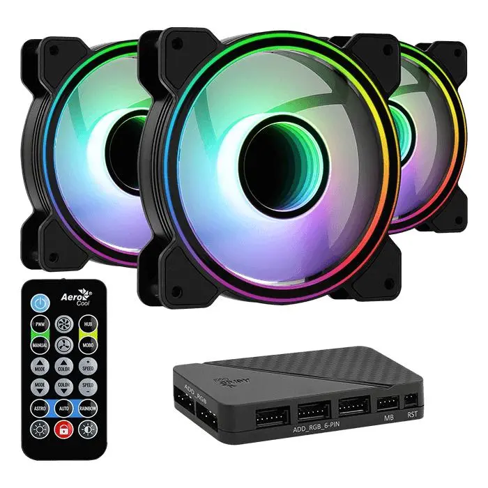 Aerocool Mirage 12 ARGB Pro 120mm 3szt. Czarny