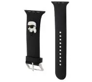 Karl Lagerfeld do Watch 42/44/45/49mm strap 3D Rubber Karl Head Czarny