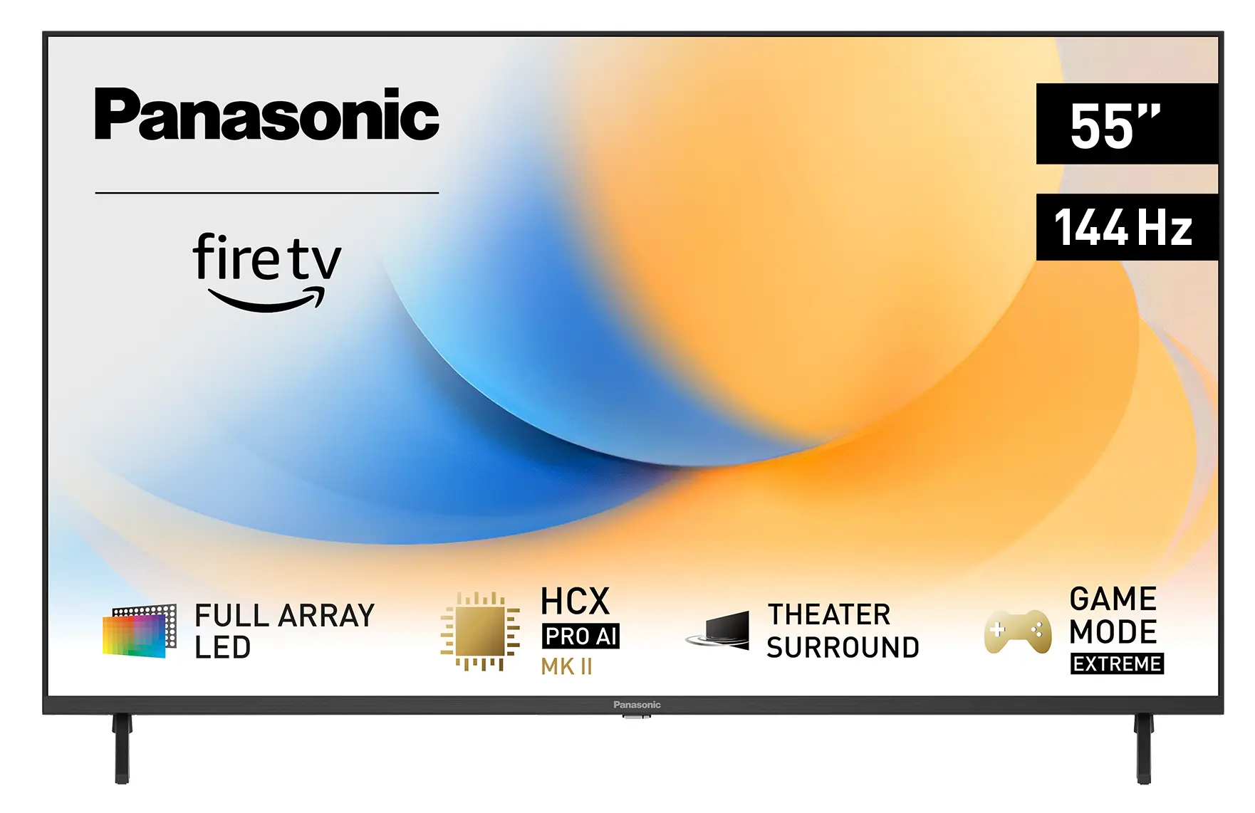 Panasonic TV-55W90AEG 55" Full Array LED 4K 144Hz Smart TV  Funkcje AI Dolby Vision IQ Dolby Atmos HDMI 2.1 DVB-T2
