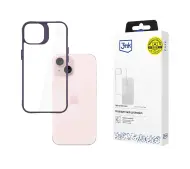 3mk Satin Armor Case+ do Apple iPhone 15 Przeźroczysto-fioletowy