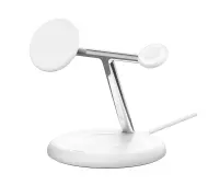 Belkin BOOST CHARGE PRO MagSafe 3w1 iPhone Apple Watch AirPods Biały